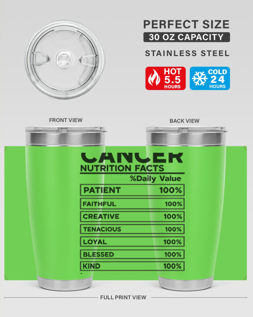 Cancer Nutrition Facts 148#- zodiac- Tumbler