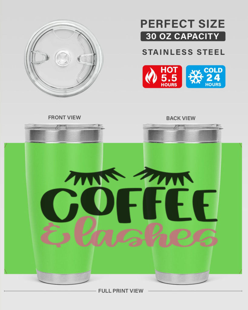 Coffee Lashes Style 110#- make up- Tumbler