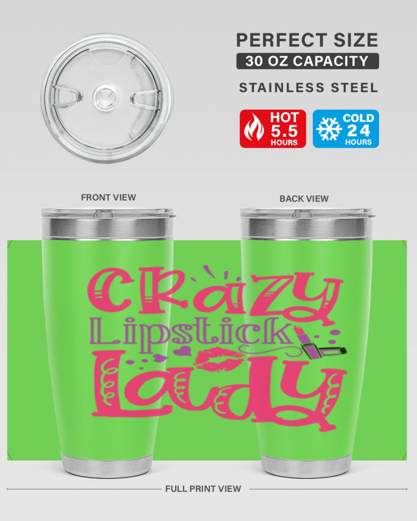 Crazy Lipstick Lady Style 241#- make up- Tumbler