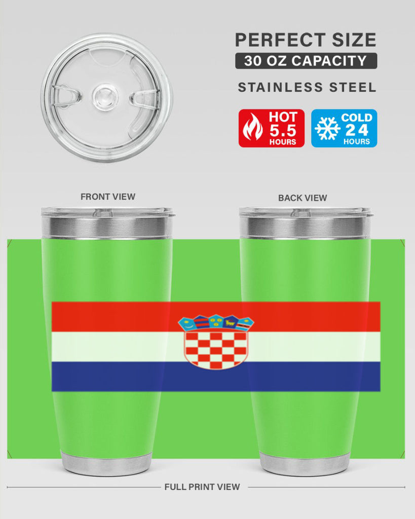 Croatia 155#- world flags- Tumbler