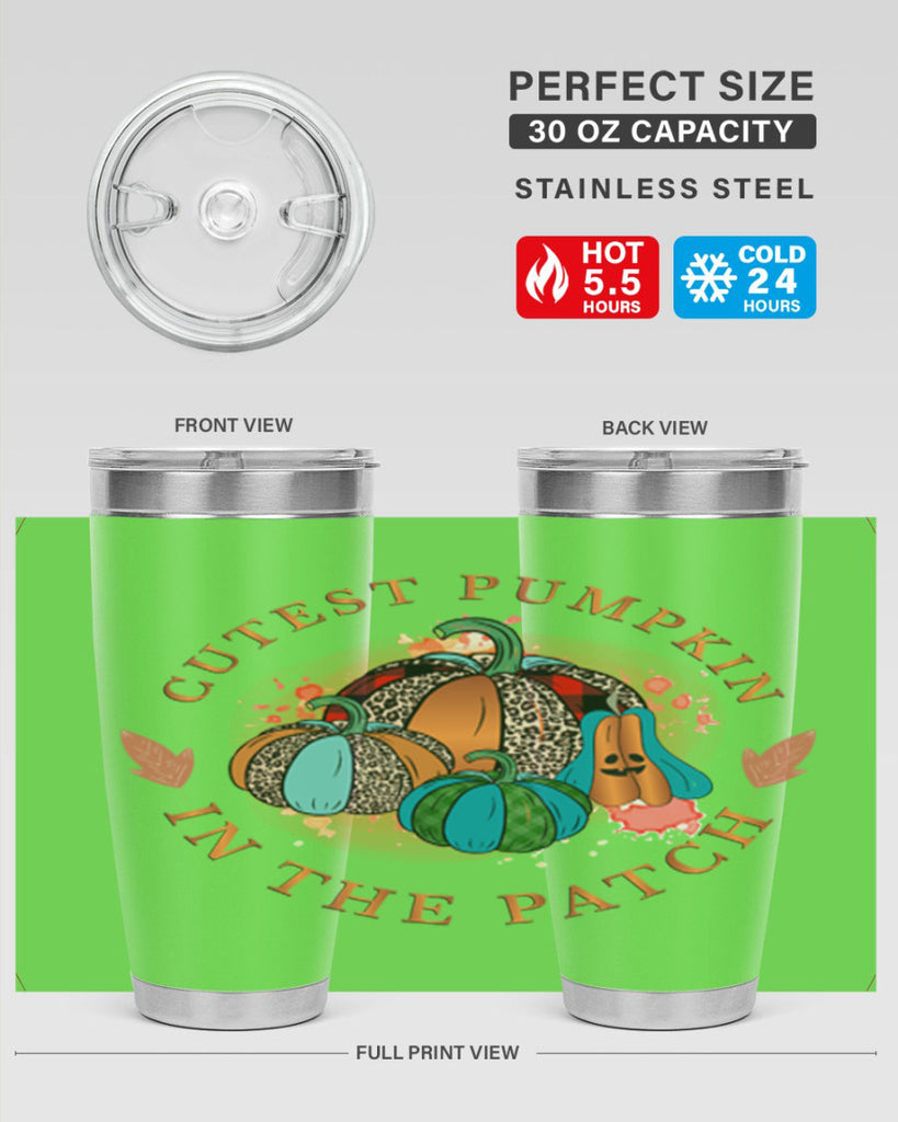 Cutest Pumpkin in the Patch 65#- fall- Tumbler