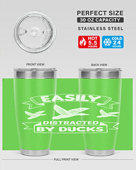 Easily Distracted By Ducks Style 48#- duck- Tumbler