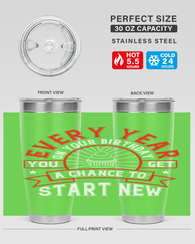 Every year on your birthday you get a chance to start new Style 86#- birthday- tumbler