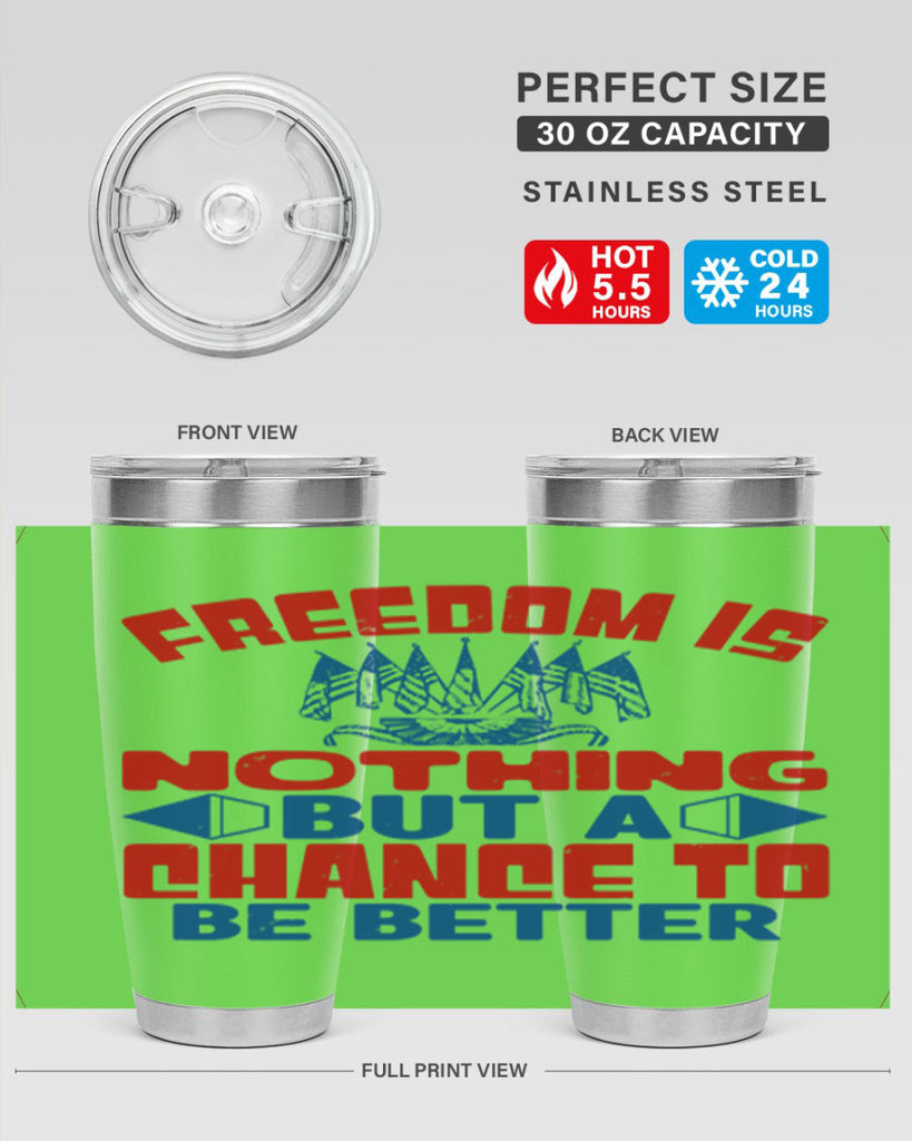 Freedom is nothing Style 6#- Fourt Of July- Tumbler