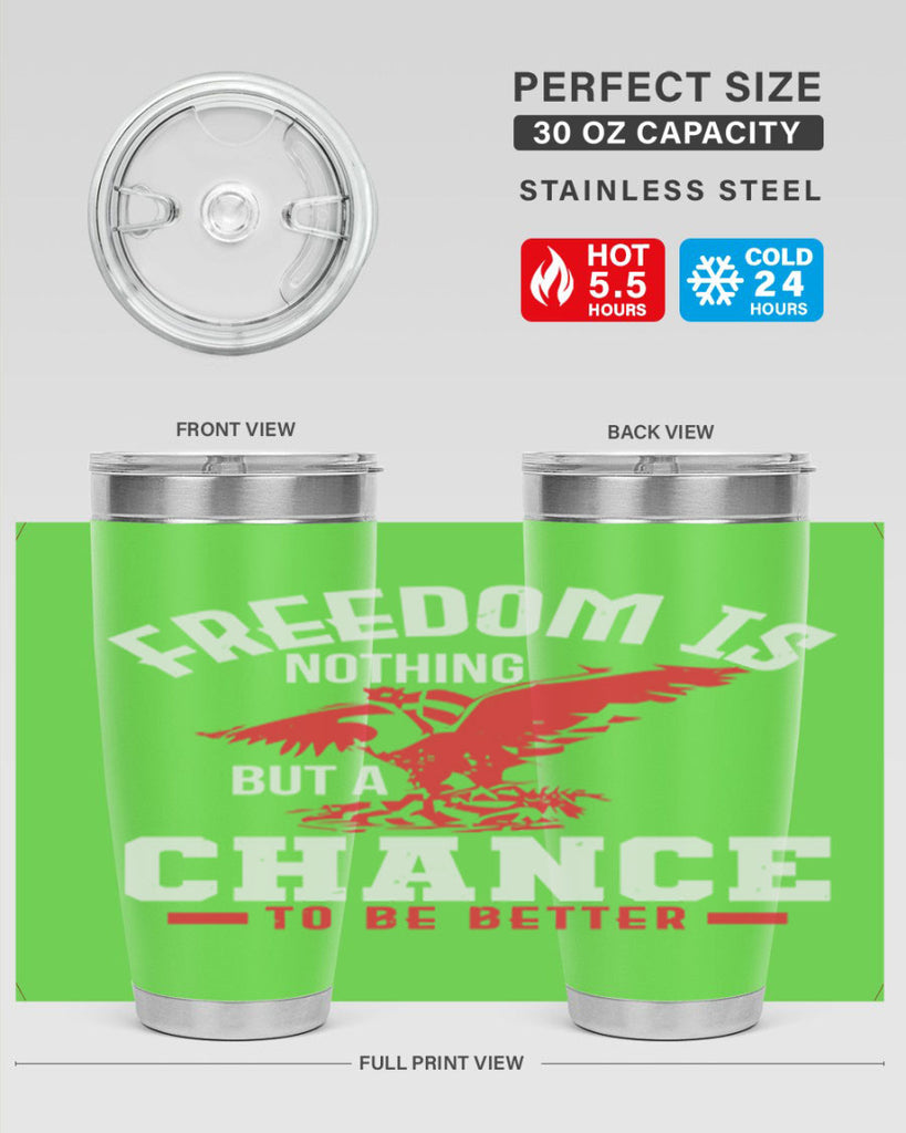 Freedom is nothing but a chance to be Style 83#- Fourt Of July- Tumbler
