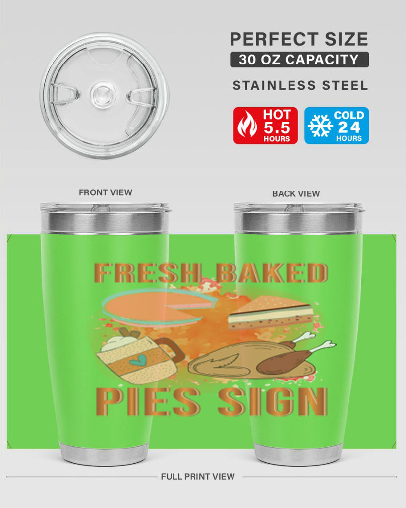 Fresh Baked Pies Sign 187#- fall- Tumbler