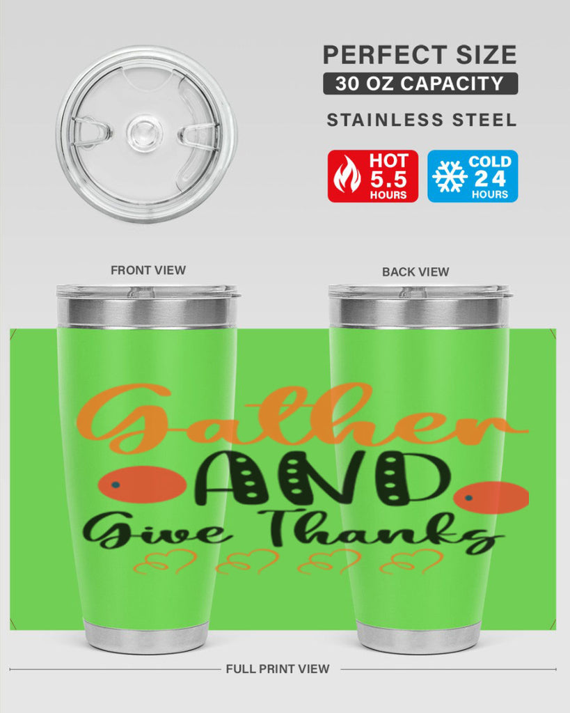 Gather And Give Thanks 188#- fall- Tumbler
