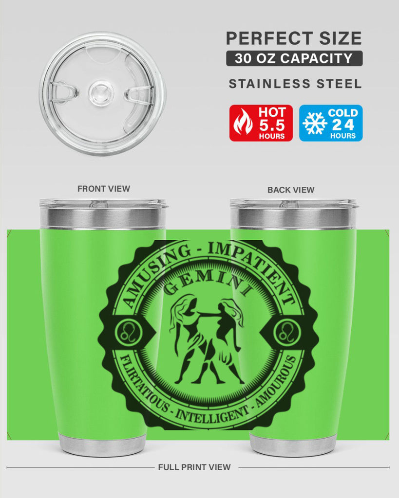 Gemini 11#- zodiac- Tumbler
