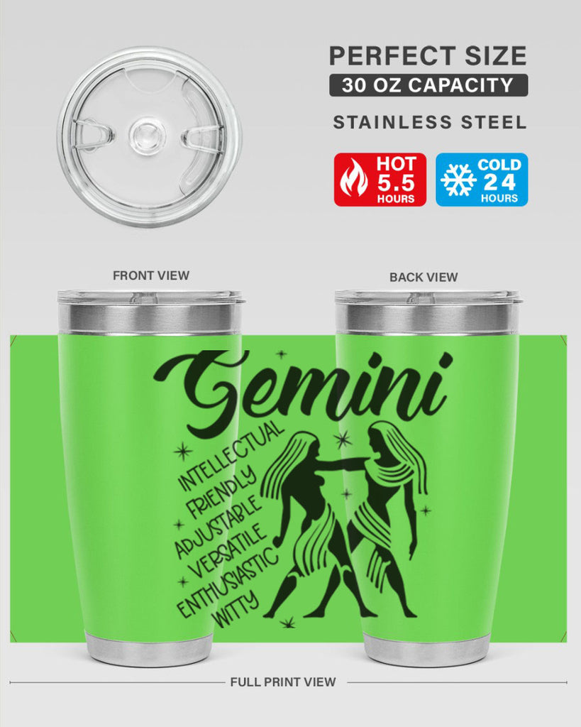 Gemini 223#- zodiac- Tumbler