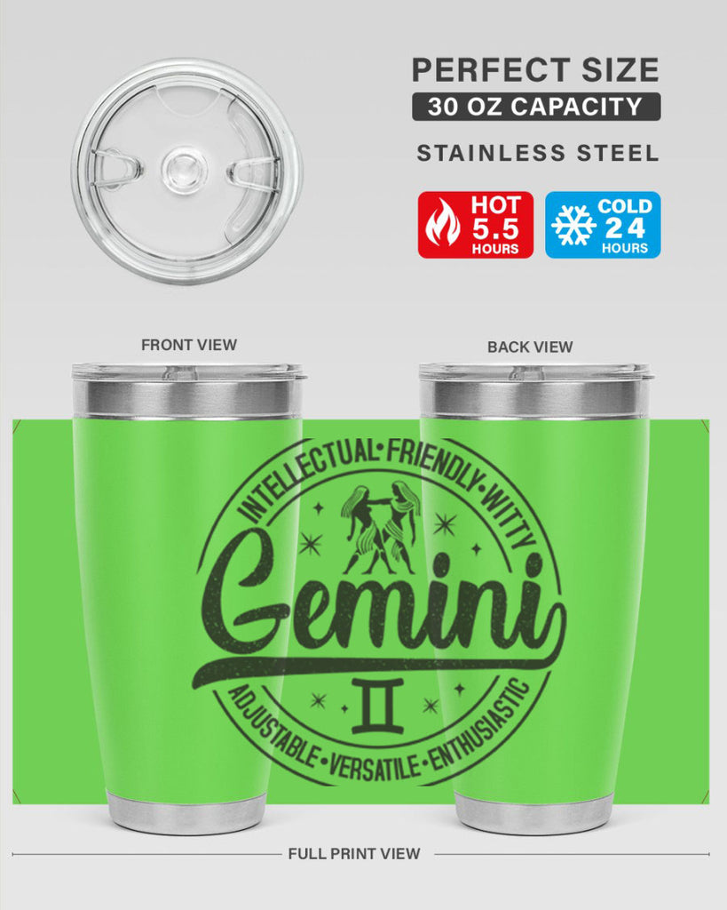 Gemini 225#- zodiac- Tumbler