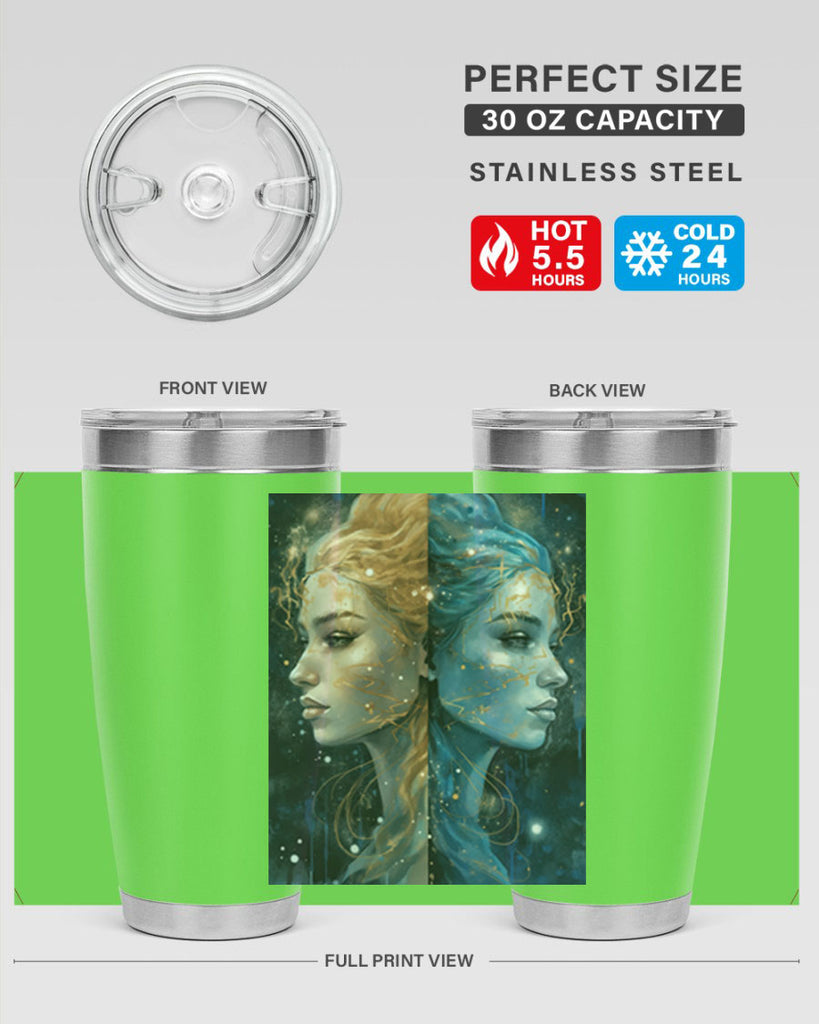 Gemini 56#- zodiac- Tumbler