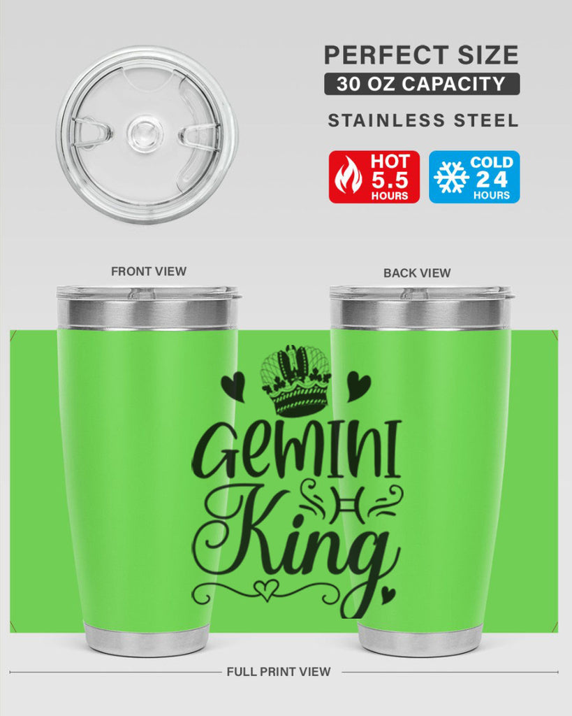 Gemini king 228#- zodiac- Tumbler