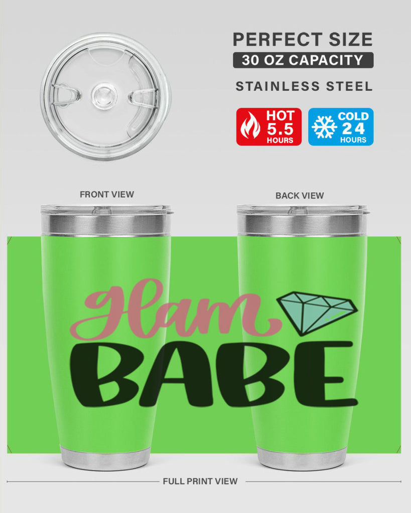 Glam Babe Style 98#- make up- Tumbler