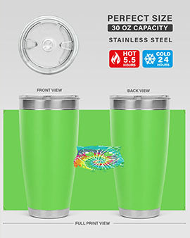 Graphic Owl Tiedye A TurtleRabbit 8#- owl- Tumblers