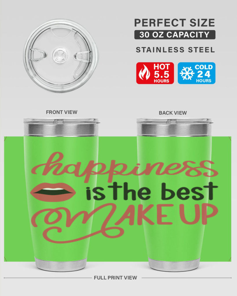 Happiness is the Best Makeup Style 94#- make up- Tumbler