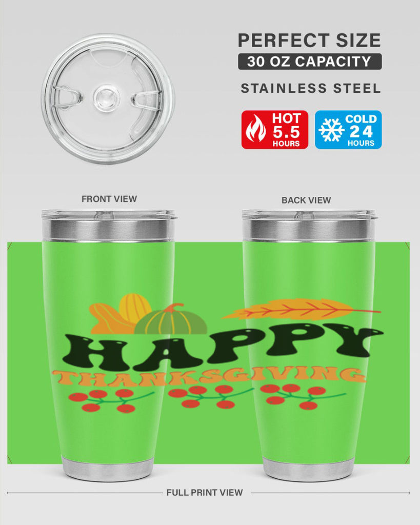 Happy Thanksgiving 251#- fall- Tumbler