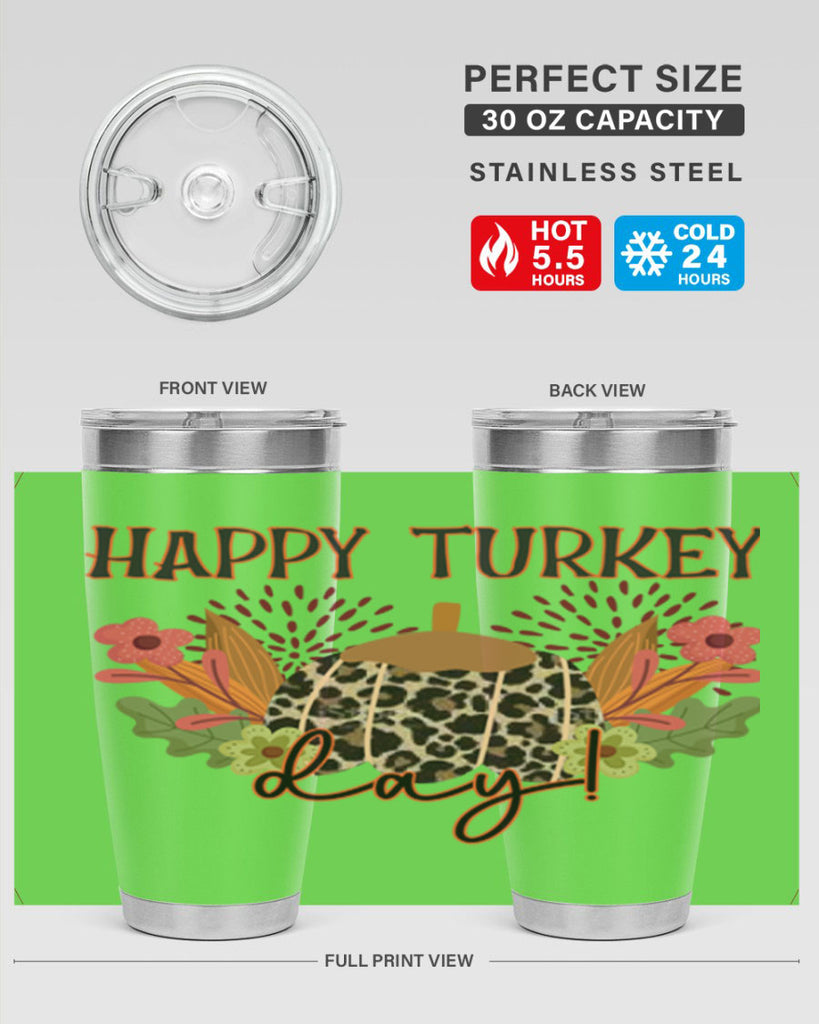 Happy turkey day 253#- fall- Tumbler