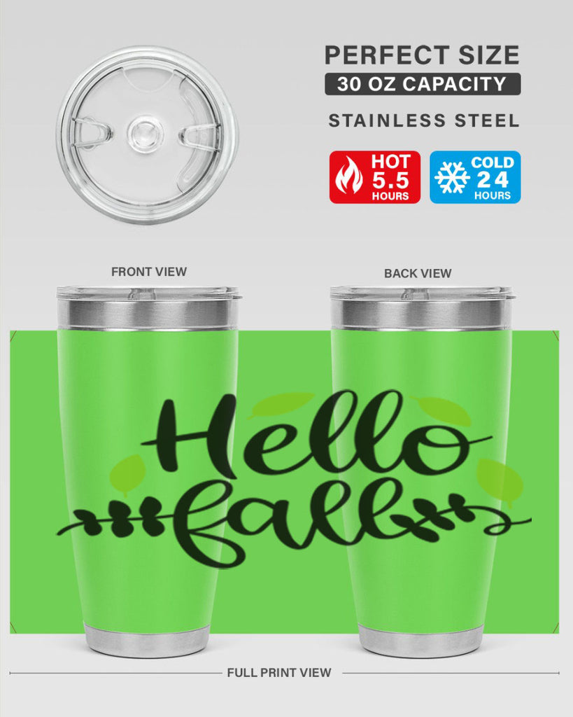 Hello Fall 283#- fall- Tumbler