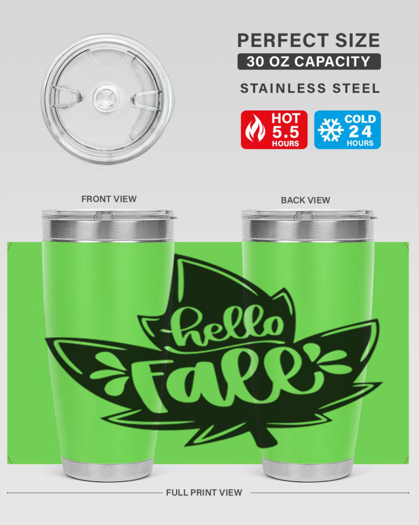 Hello Fall 494#- fall- Tumbler