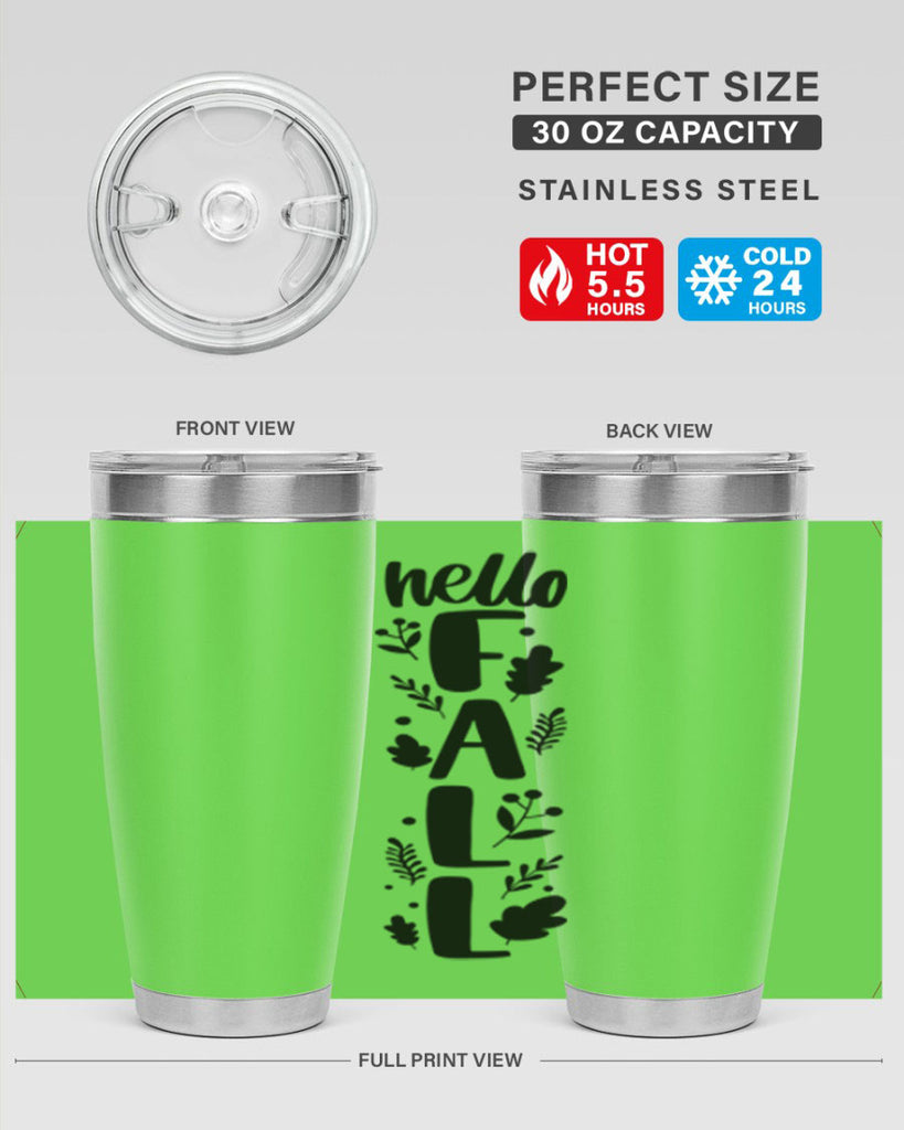 Hello Fall 495#- fall- Tumbler