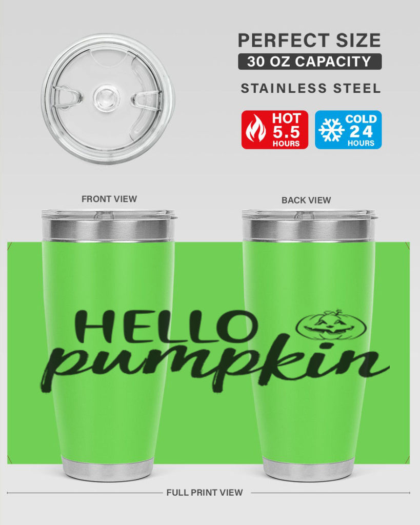 Hello Pumpkin 286#- fall- Tumbler