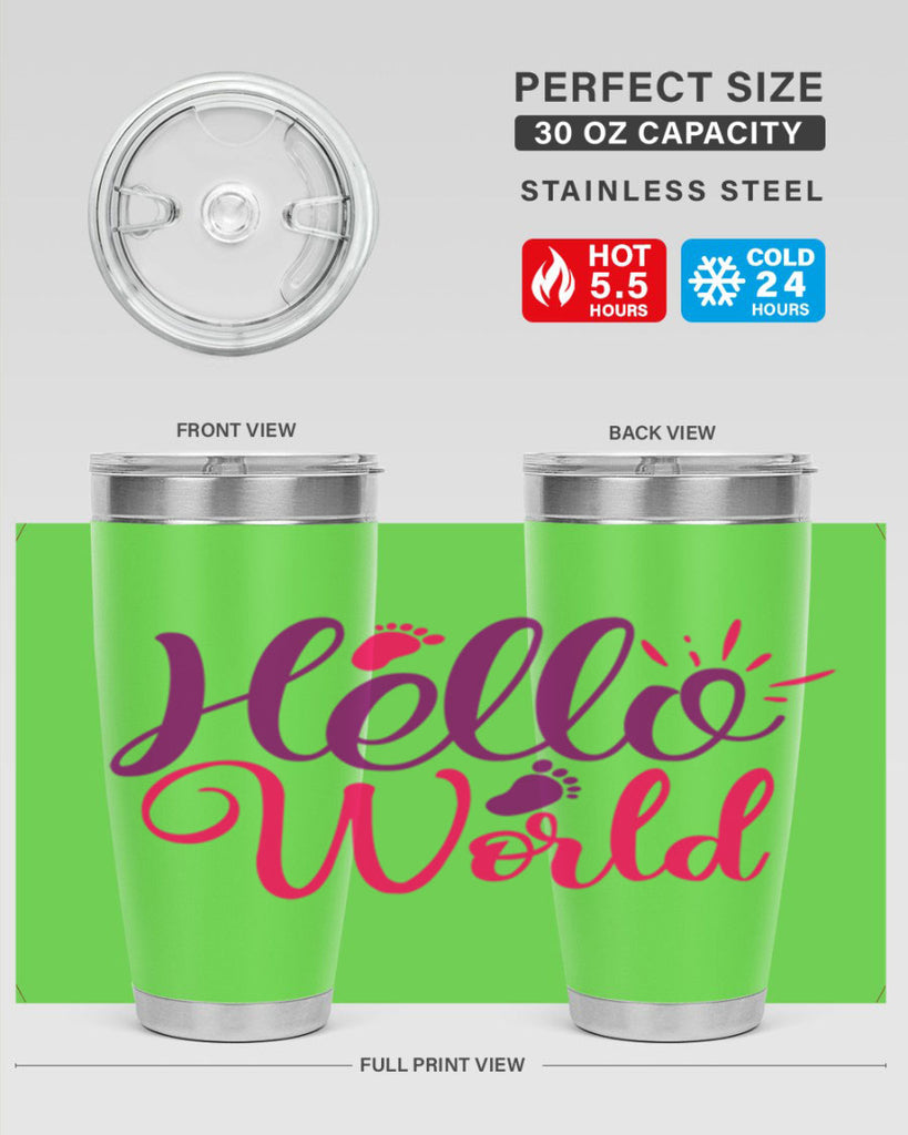 Hello World Style 260#- baby- tumbler