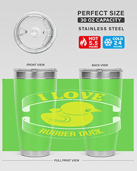 I Love Rubber duck Style 41#- duck- Tumbler