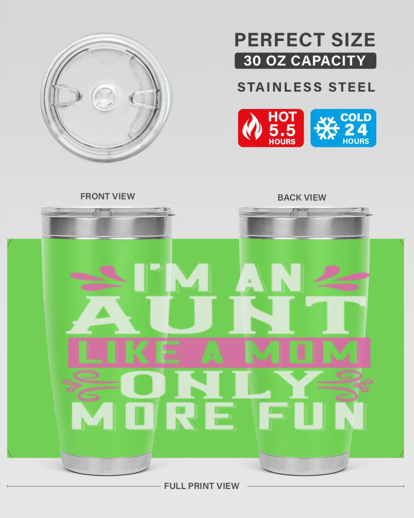 I’m an Aunt like a mom only more fun Style 42#- aunt- Tumbler