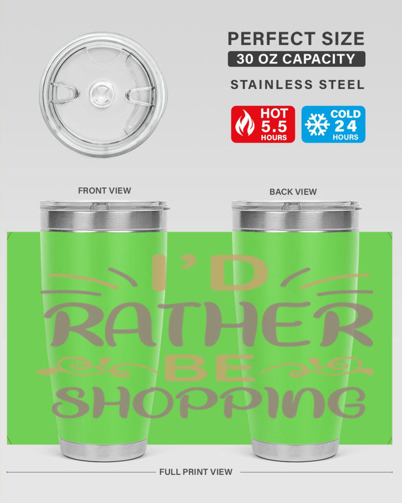 Id Rather Be Shopping 109#- fashion- Cotton Tank