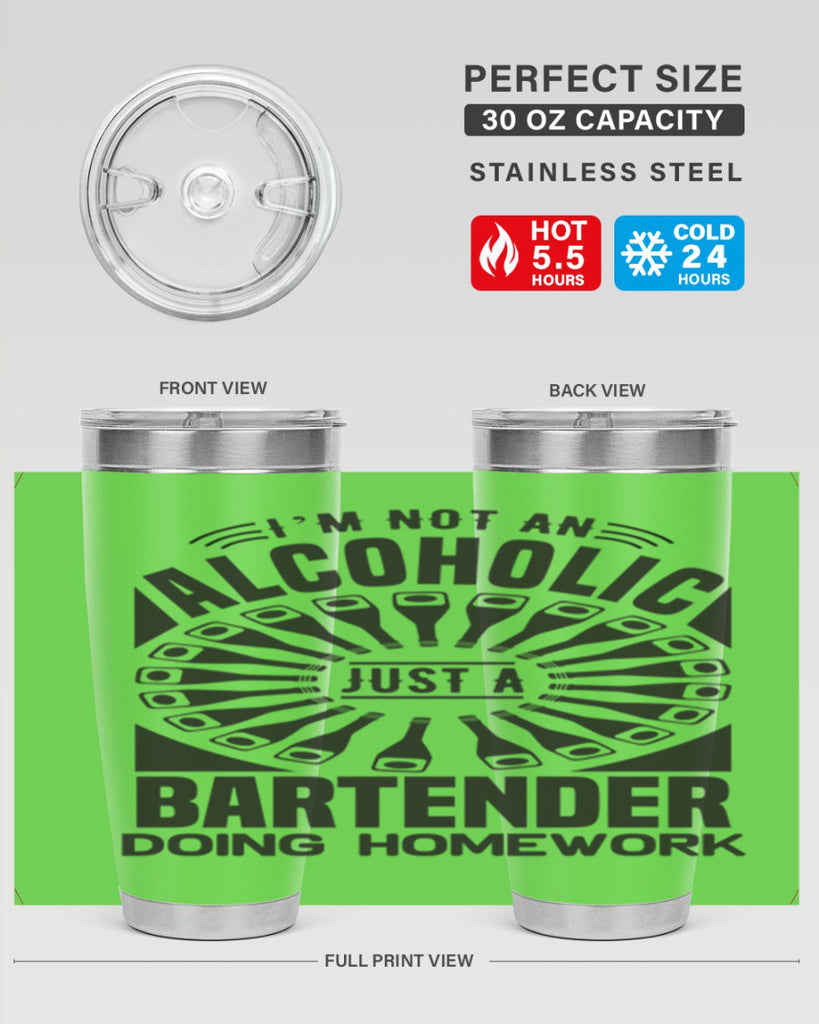Im not an Style 18#- bartender- tumbler