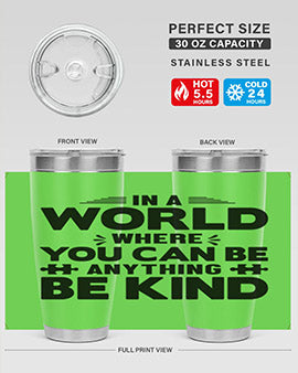 In a world Style 48#- autism- Tumbler