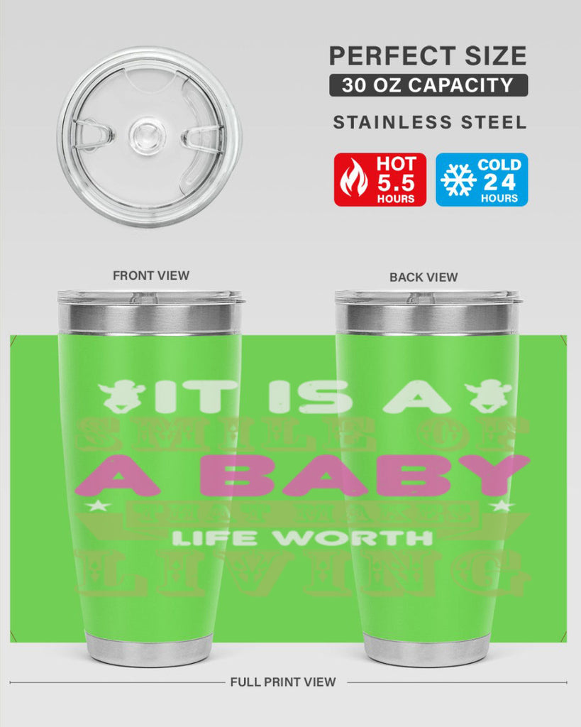 It is a smile of a baby Style 188#- baby- tumbler