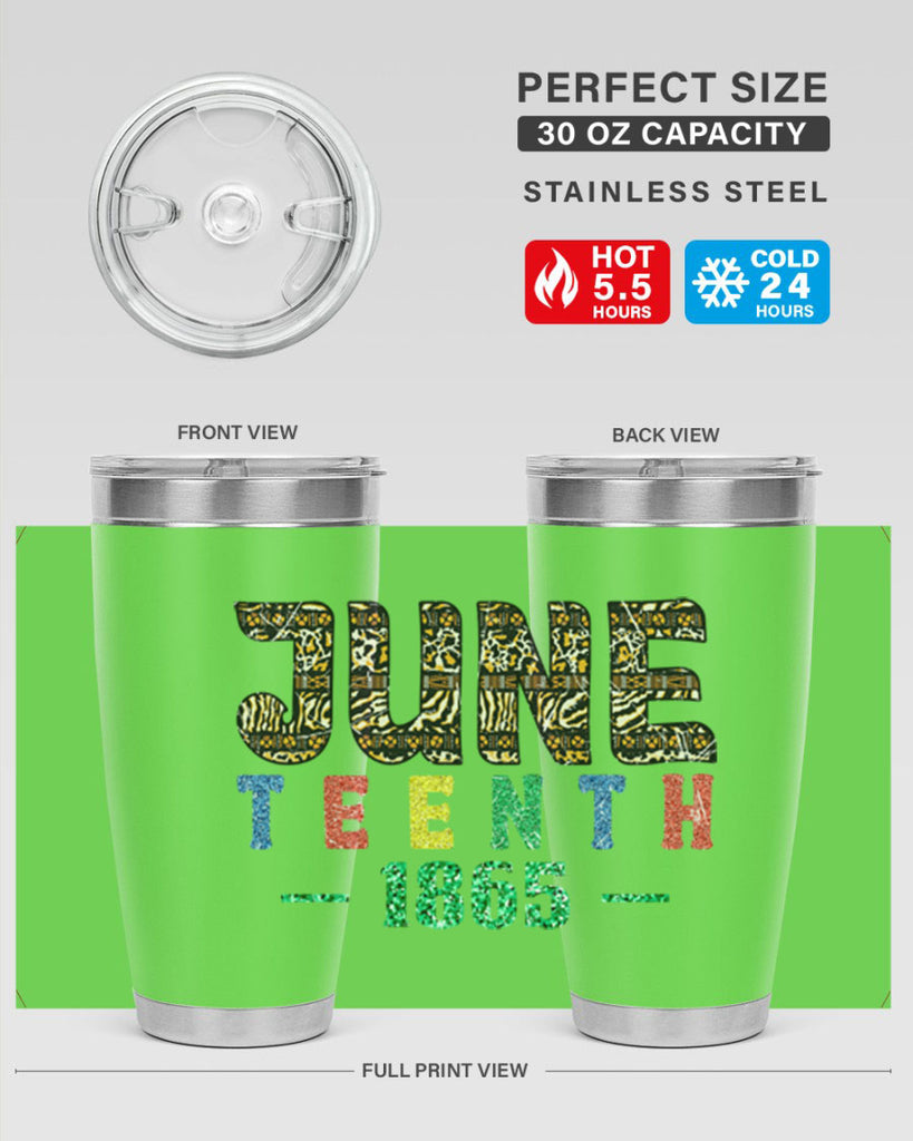 Juneteenth 1865 Png 40#- Juneteenth- tumbler