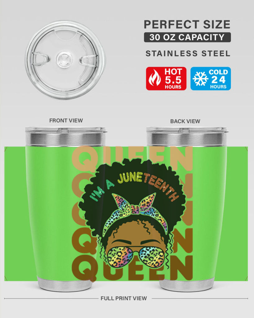 Juneteenth Queen Swag Black Melanin Png 26#- Juneteenth- tumbler