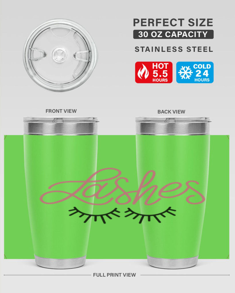 Lashes Style 63#- make up- Tumbler