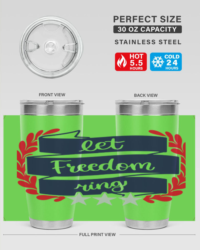 Let Freedom Ring Style 159#- Fourt Of July- Tumbler