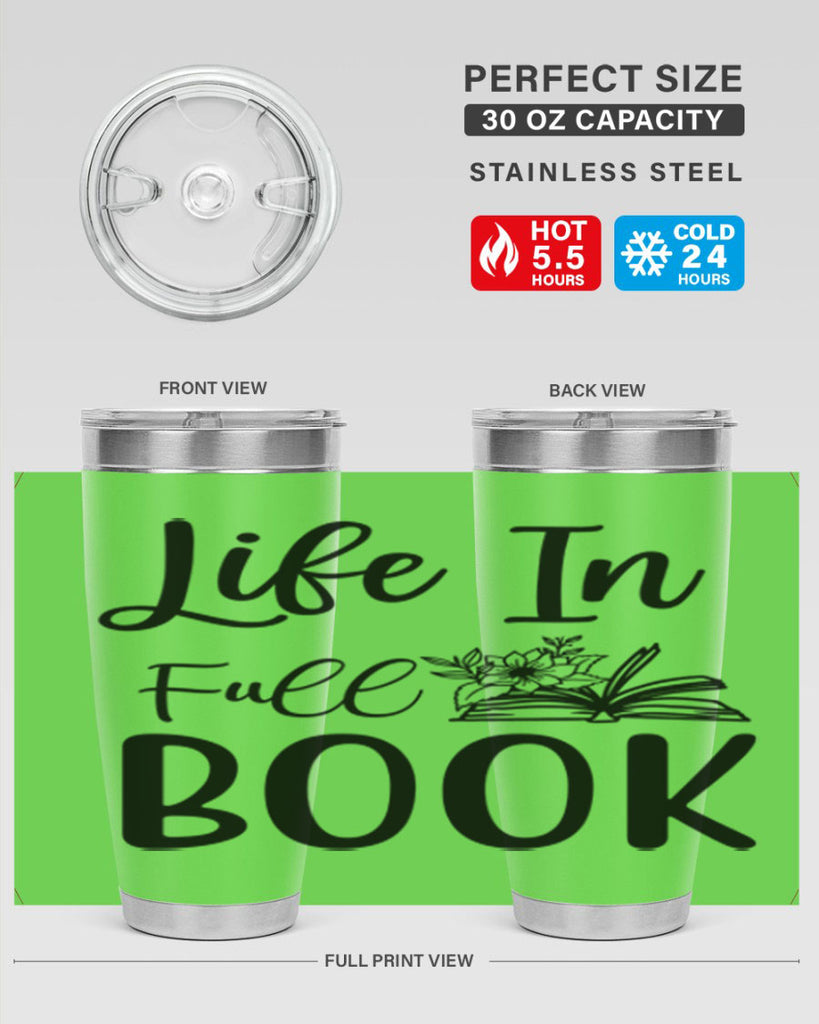 Life In Full Book 297#- spring- Tumbler