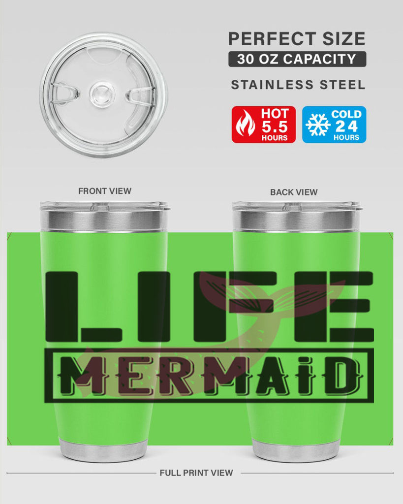 Life mermaid 303#- mermaid- Tumbler