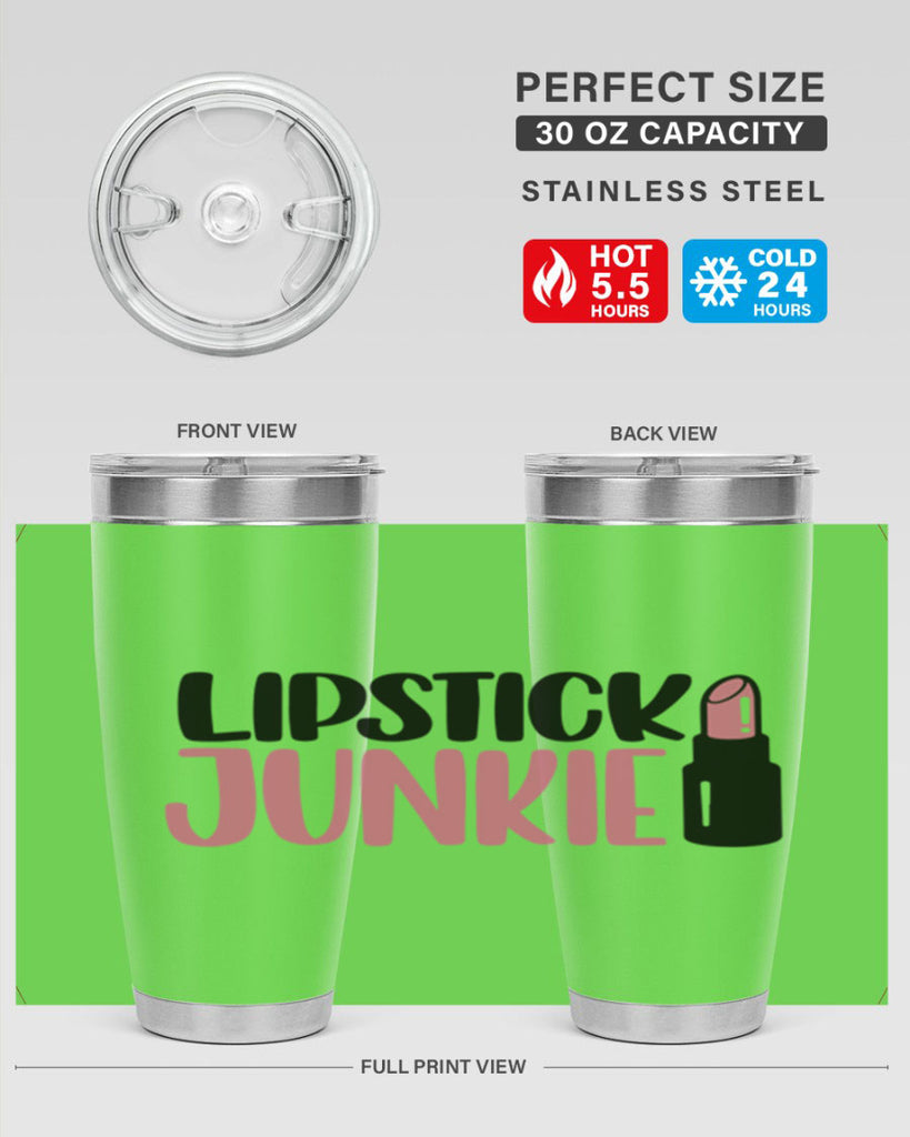 Lipstick Junkie Style 56#- make up- Tumbler