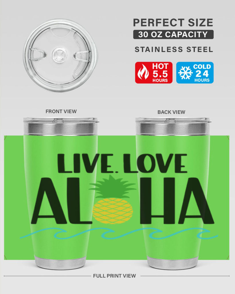Live Love Aloha Style 30#- summer- Tumbler