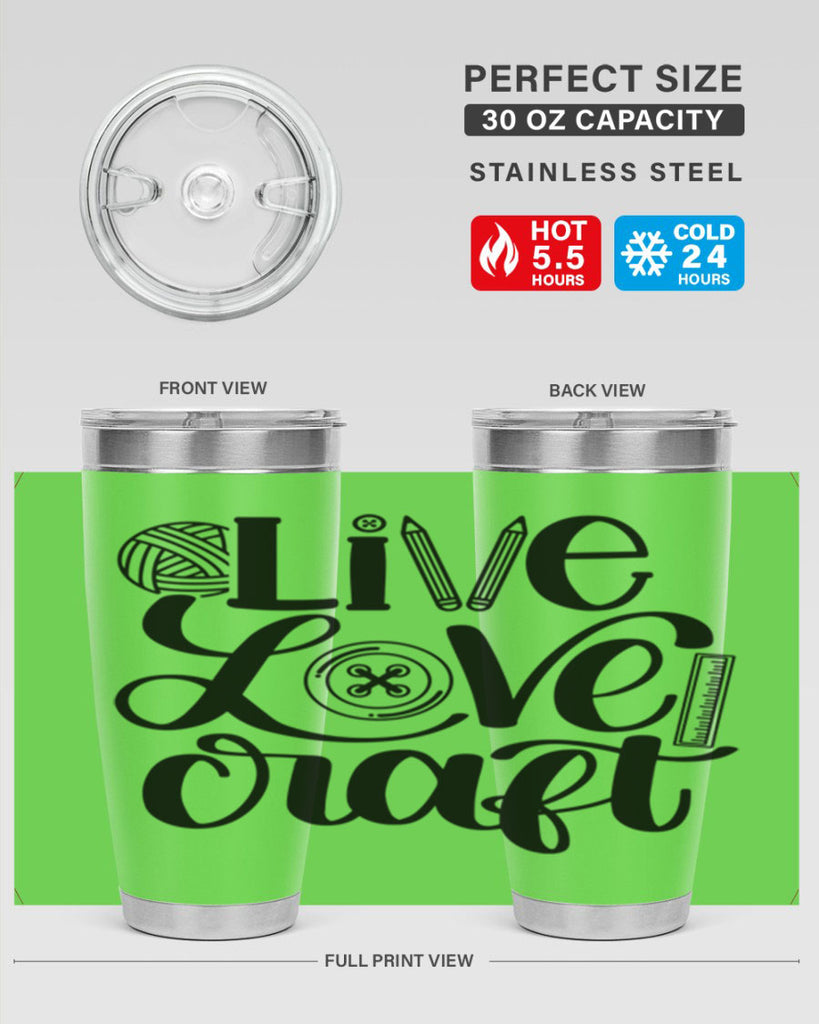Live Love Craft 14#- crafting- Tumbler