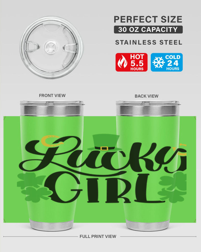 Lucky Girl Style 56#- St Patricks Day- Tumbler
