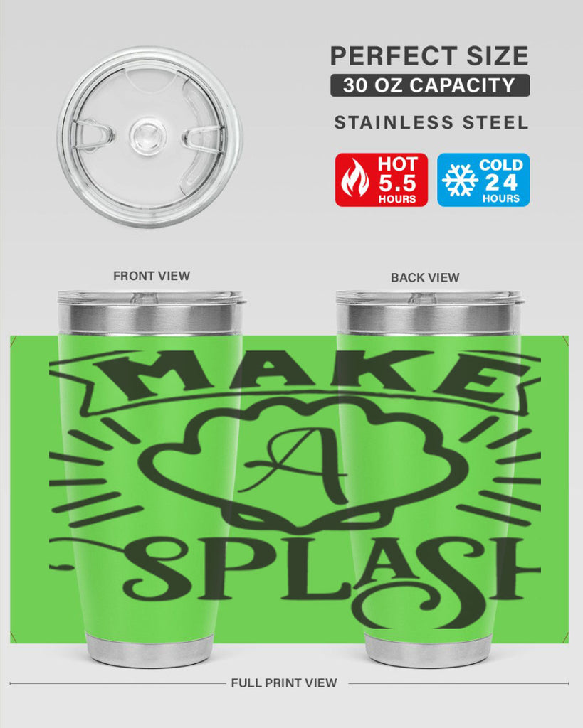 Make a splash 312#- mermaid- Tumbler