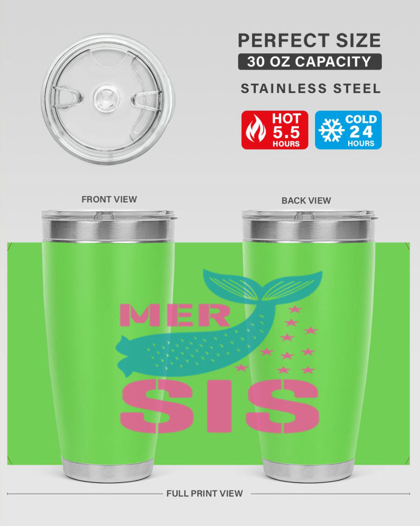 Mer Sis 345#- mermaid- Tumbler