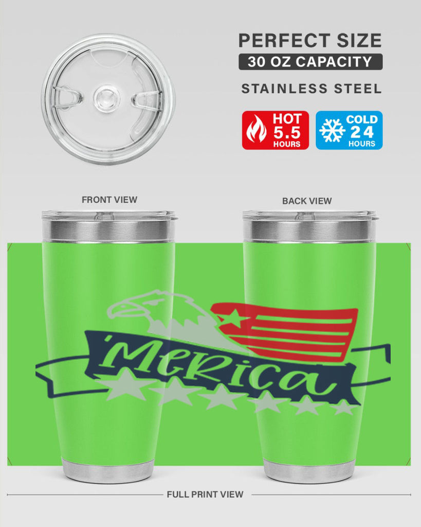 Merica Style 136#- Fourt Of July- Tumbler