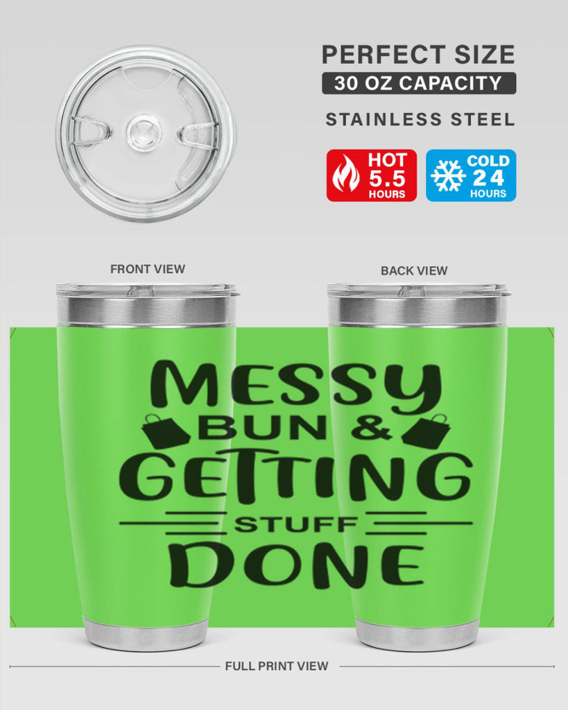 Messy Bun Getting Stuff Done 120#- fashion- Cotton Tank