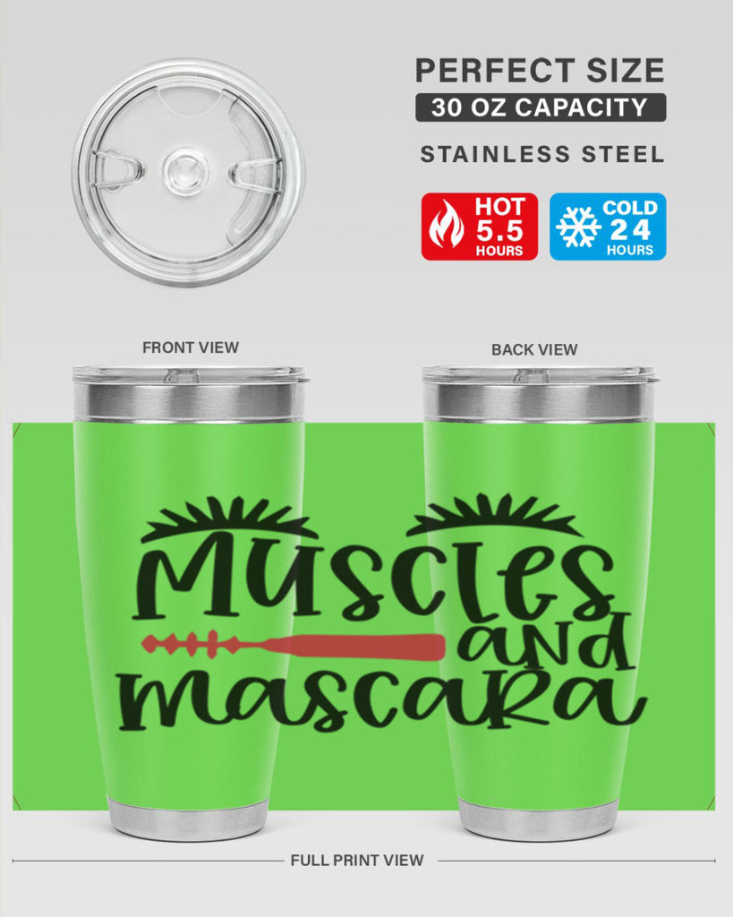 Muscles and mascara design Style 221#- make up- Tumbler