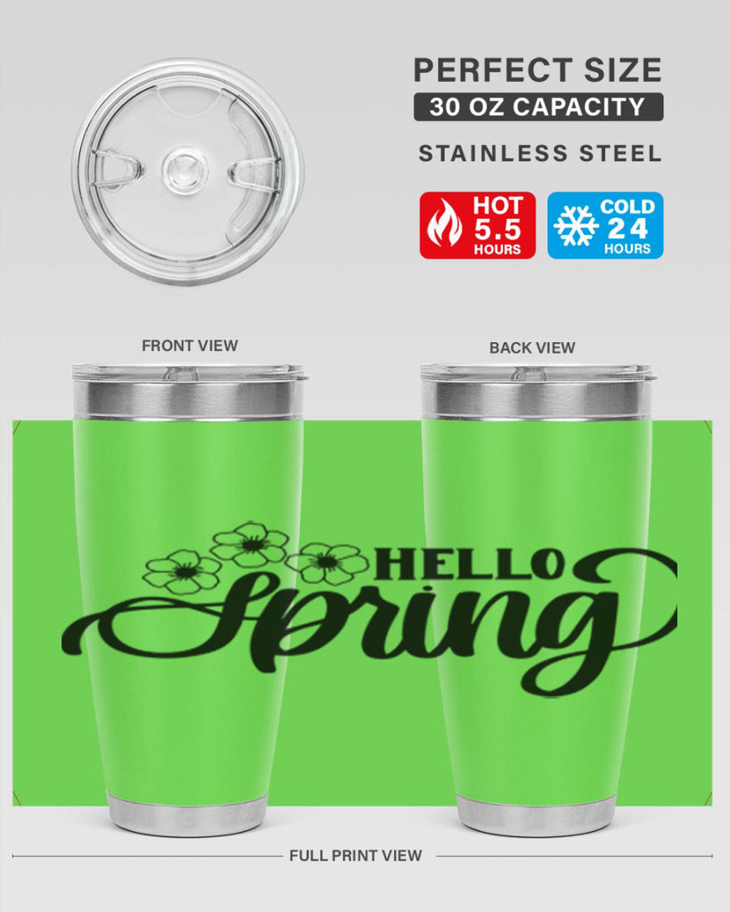 PNG_Hello Spring393#- spring- Tumbler