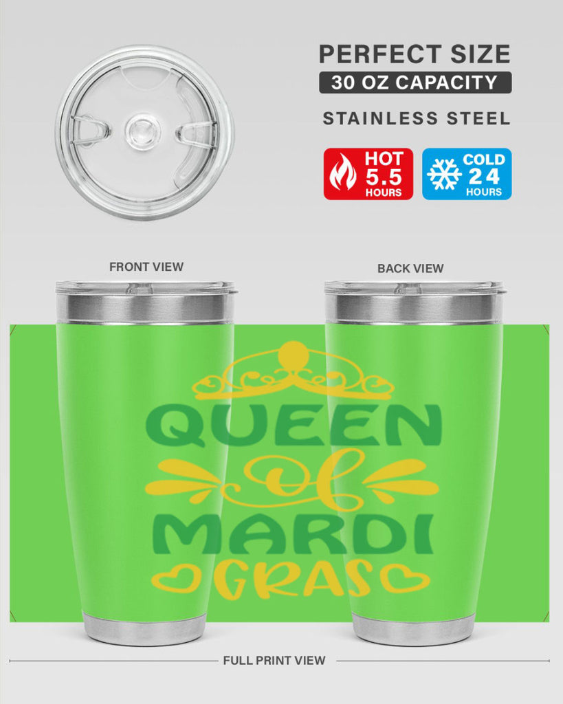 Queen Of Mardi Gras 134#- fashion- Cotton Tank