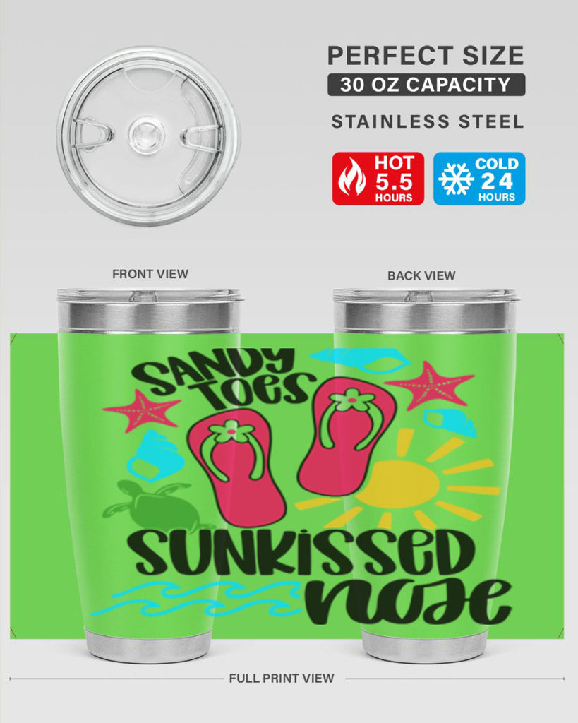 Sandy Toes Sunkissed Nose Style 27#- summer- Tumbler
